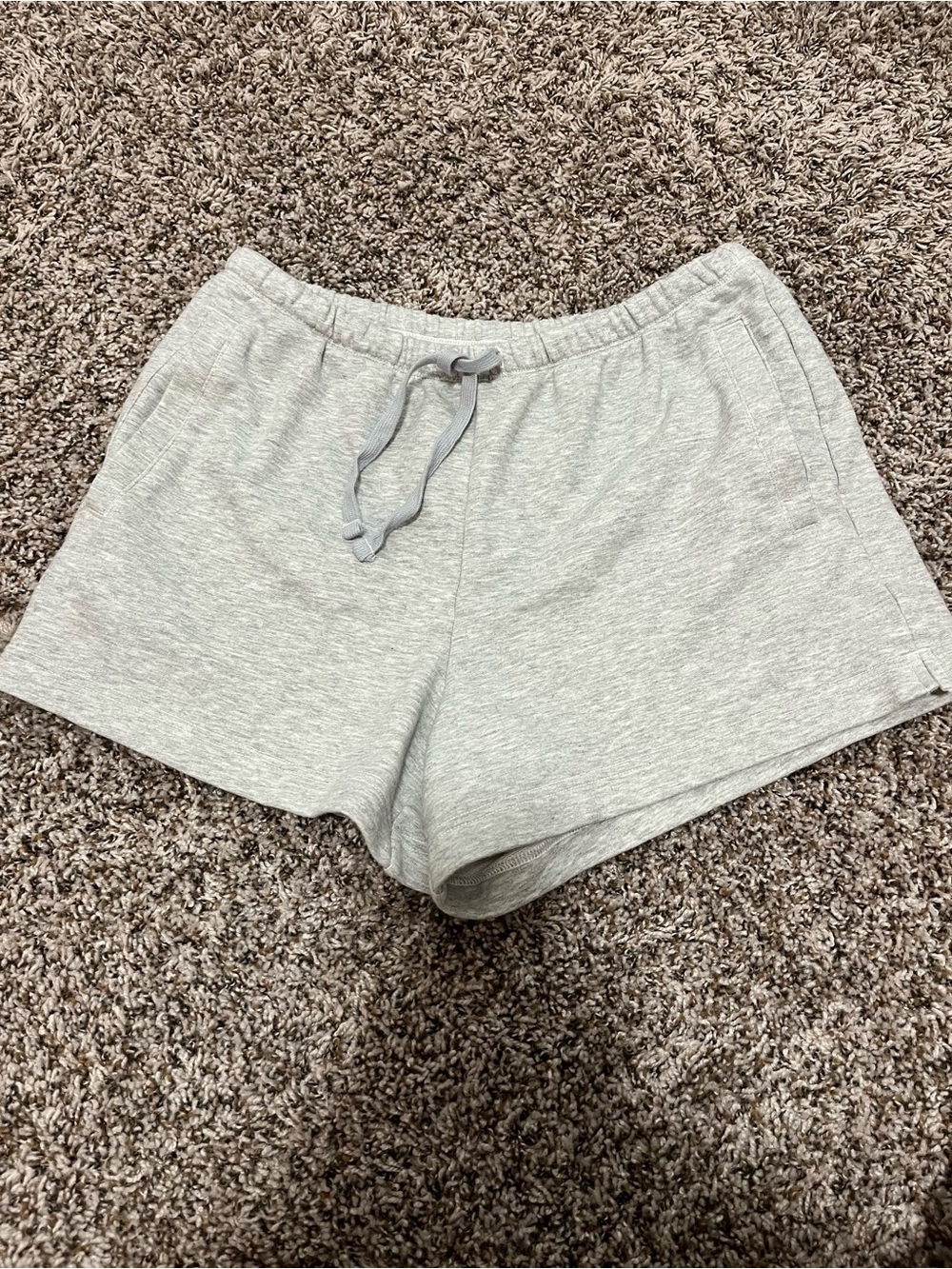 aerie Light Heather Gray Athletic Lounge Shorts